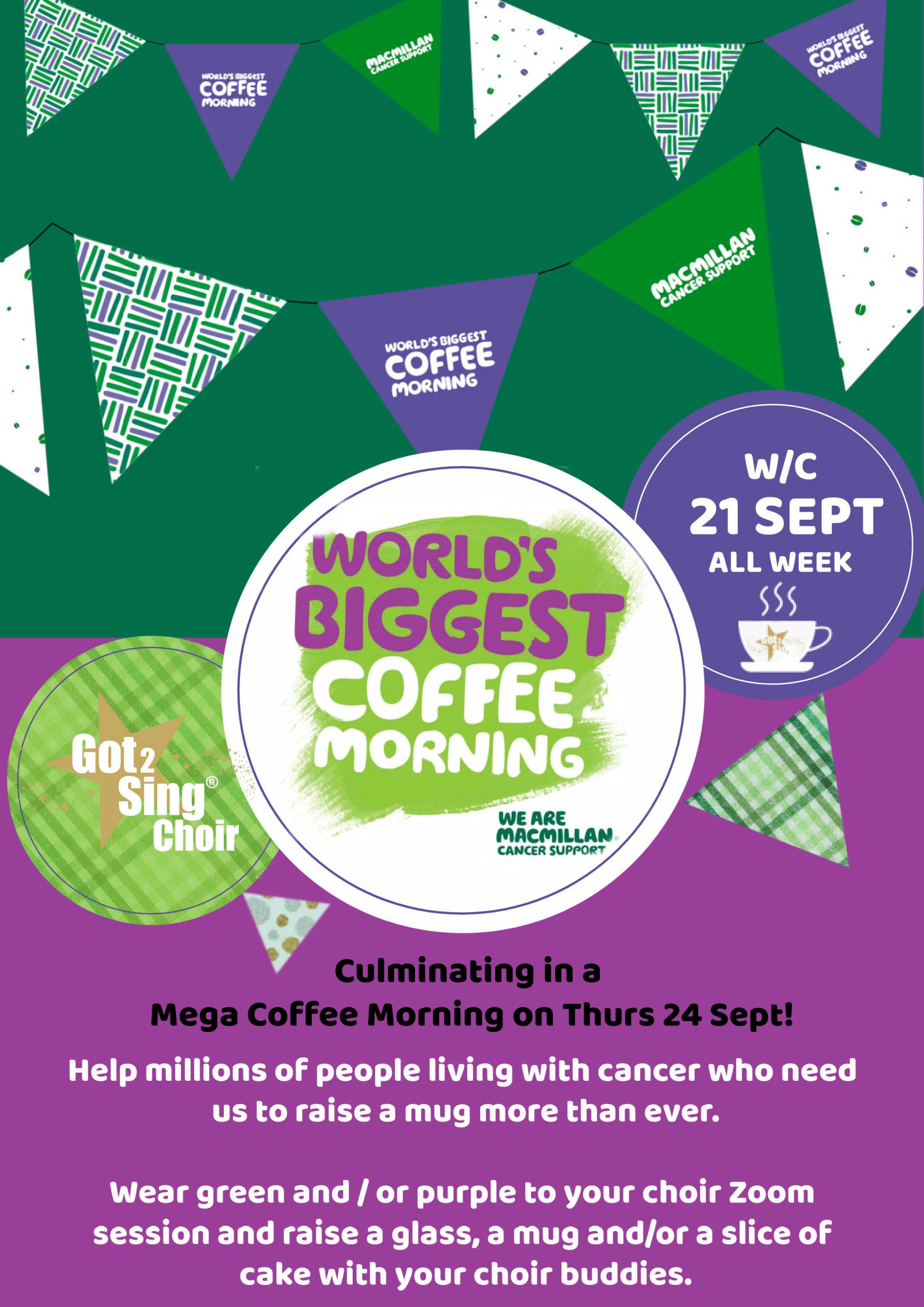 Macmillan Coffee Morning Got 2 Sing